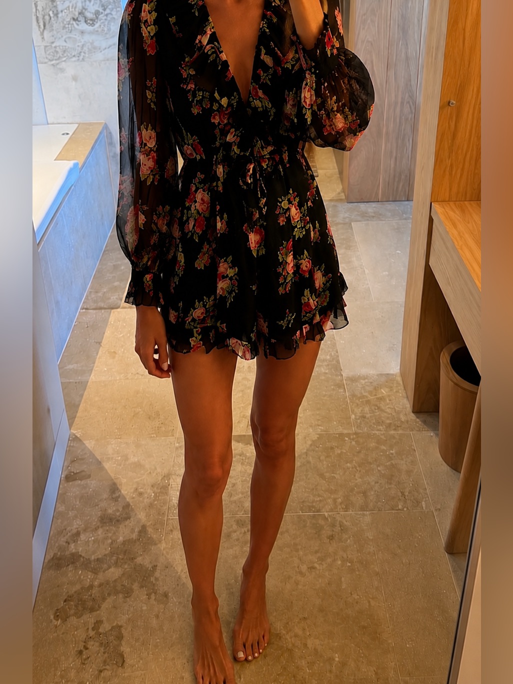 Zimmerman Printed Silk Georgette Playsuit